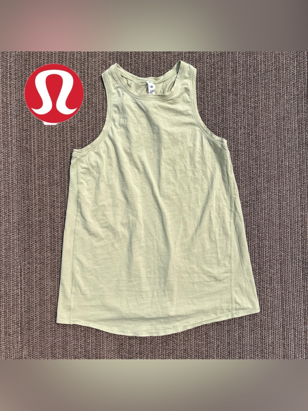 Lululemon All Tied Up Open Back Tank Top Yellow 2